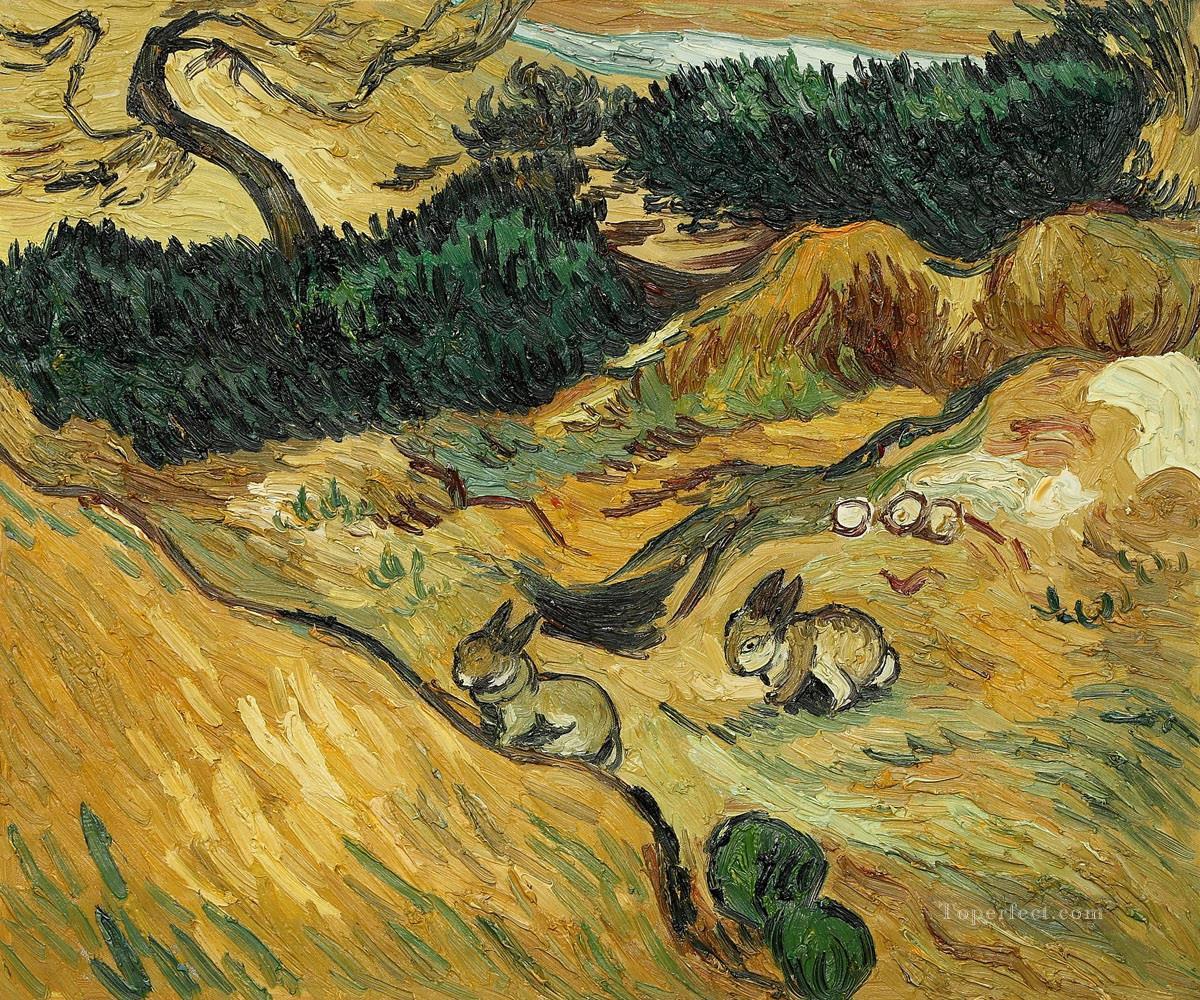 Hase in van Goghart Ölgemälde